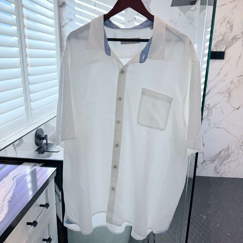 Tommy Bahama Cream Casual Button Down Shirt